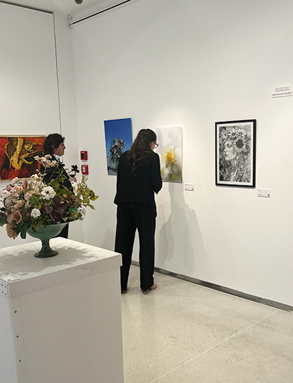 作品展示の様子